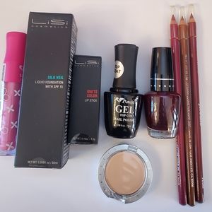 Lip liner, lip stick, nail polish New Sealed